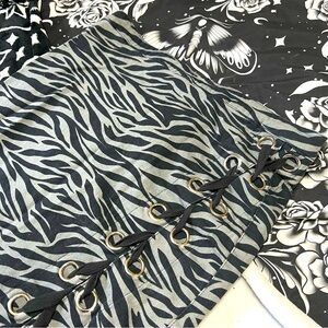 Switchblade Stiletto Zebra Print Pencil Skirt, XL